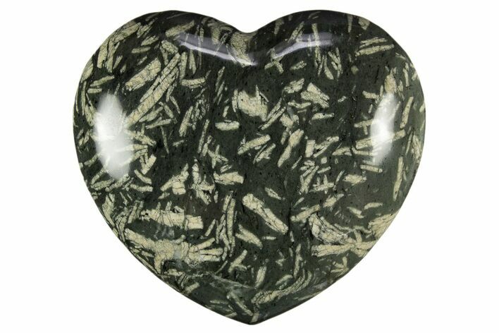 Polished Chinese Writing Rock Heart - California #311962